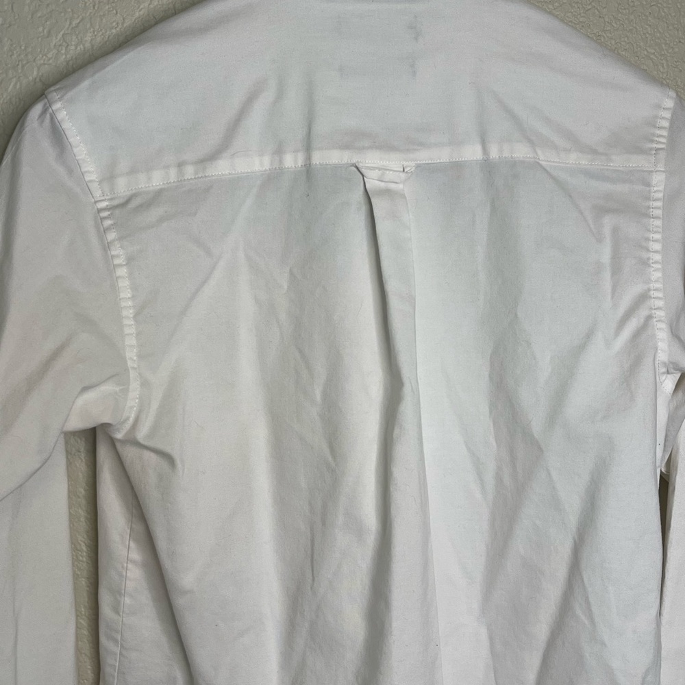 IZOD White Button-Down Dress Shirt One Front Pocket Boys Size 14/16 - Picture 7 of 11